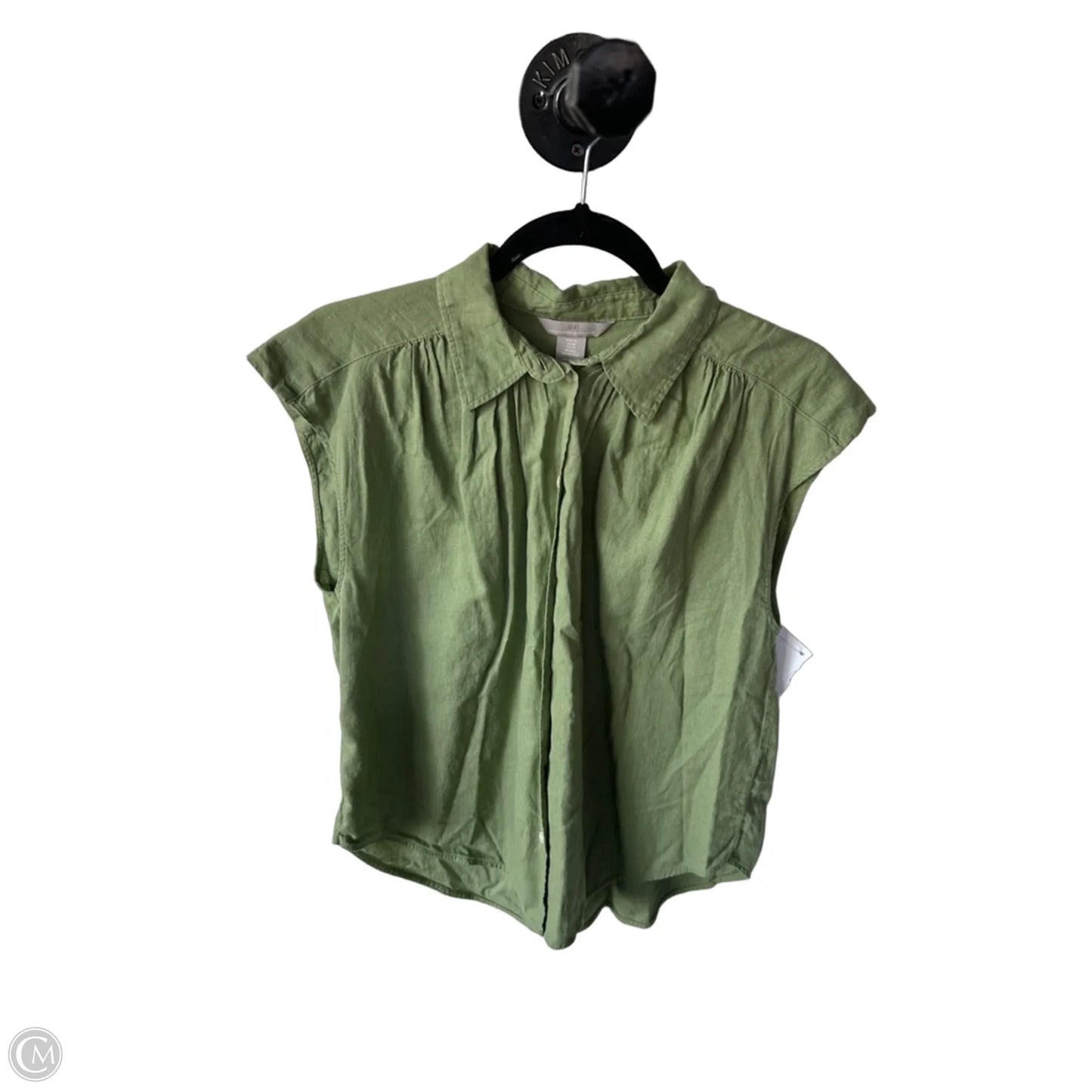 Top Sleeveless By H&m In Green, Size: Xs