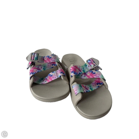 Sandals Flats By Chacos In Tie Dye Print, Size: 10