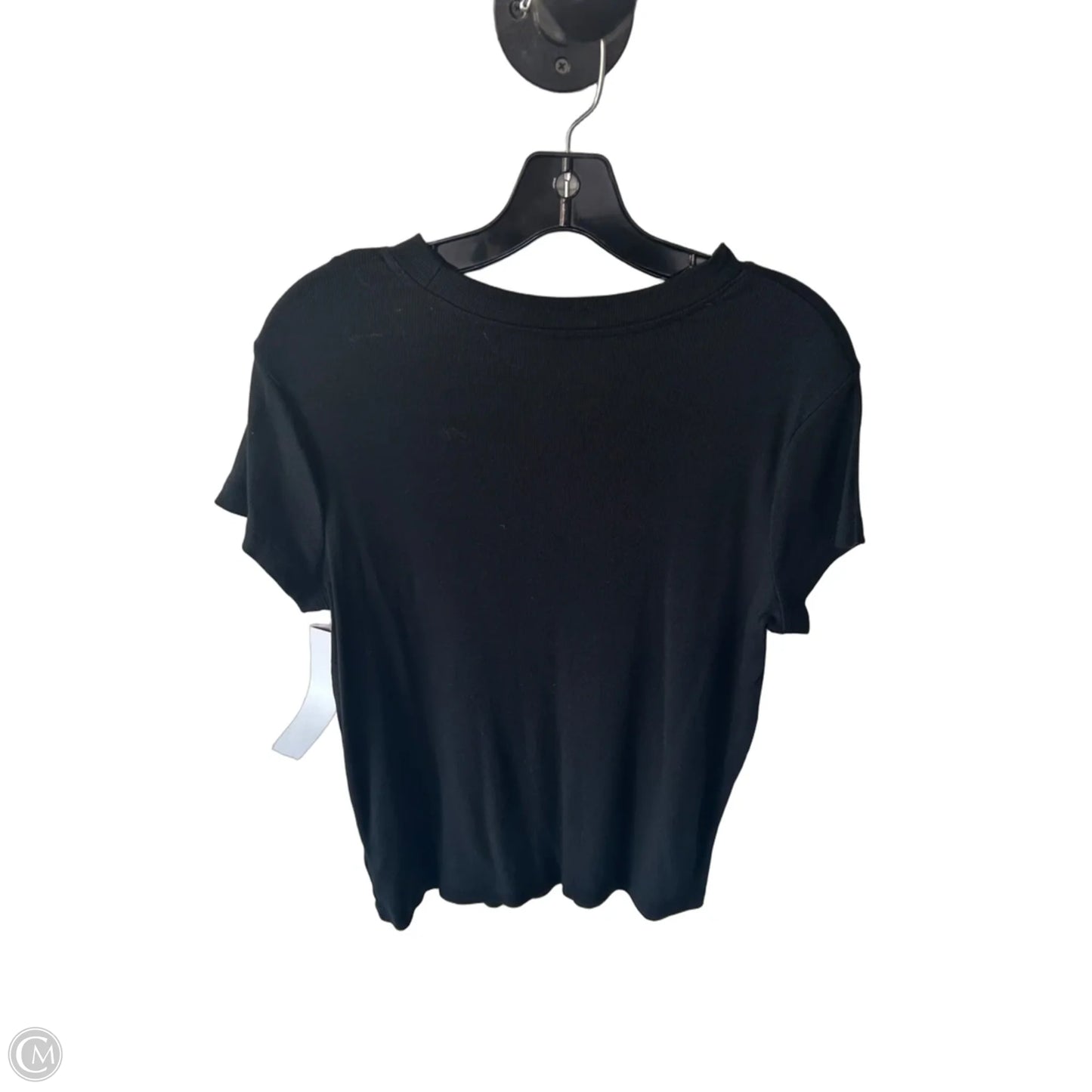 Top Short Sleeve Basic By A New Day In Black, Size: Xl