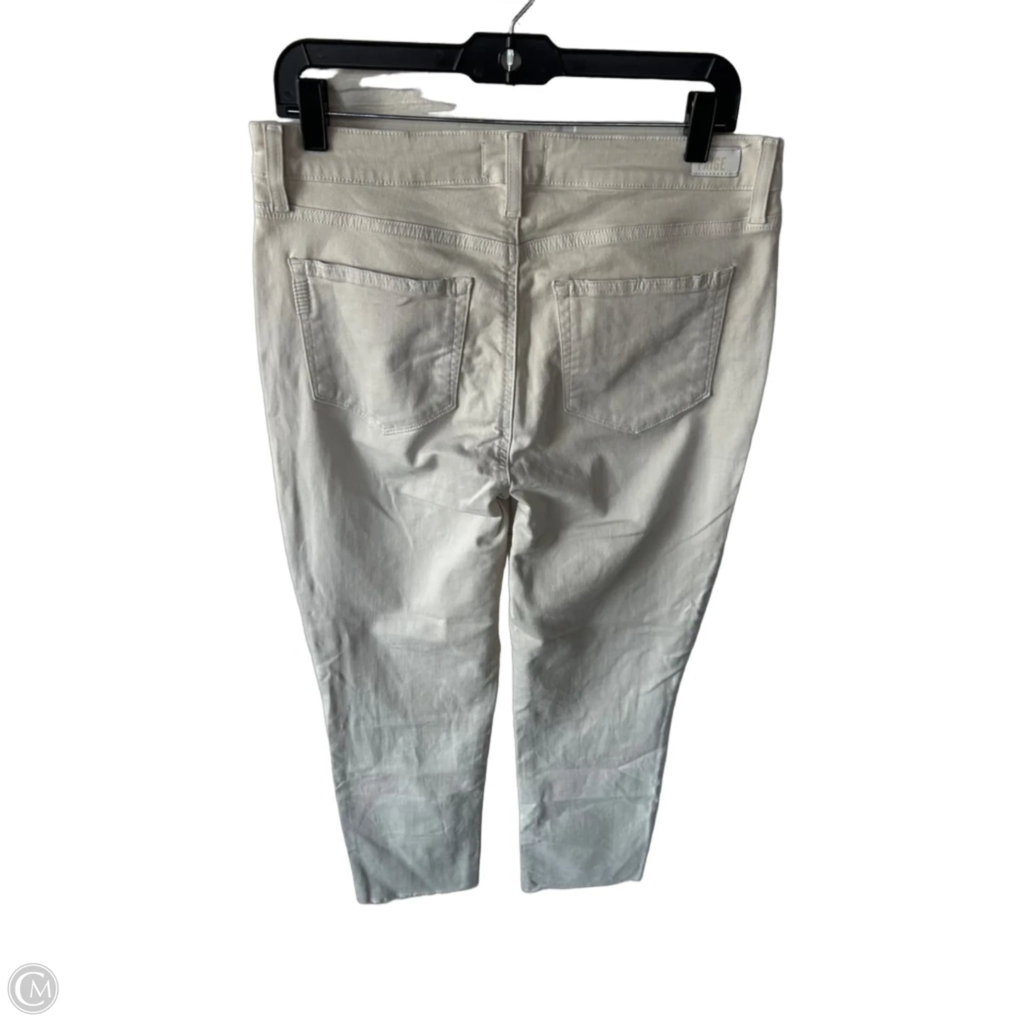 Jeans Straight By Paige In Tan Denim, Size: 12