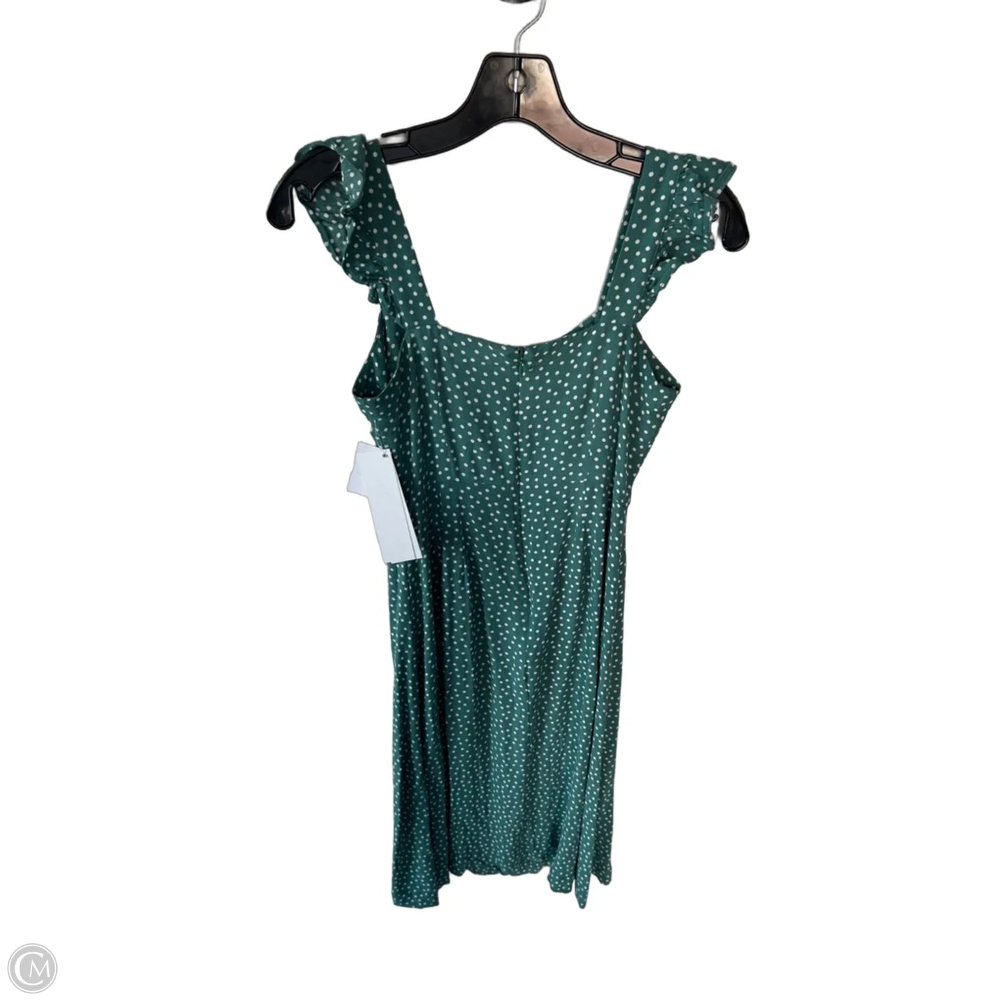 Dress Casual Short By Loft In Green & White, Size: Xxsp