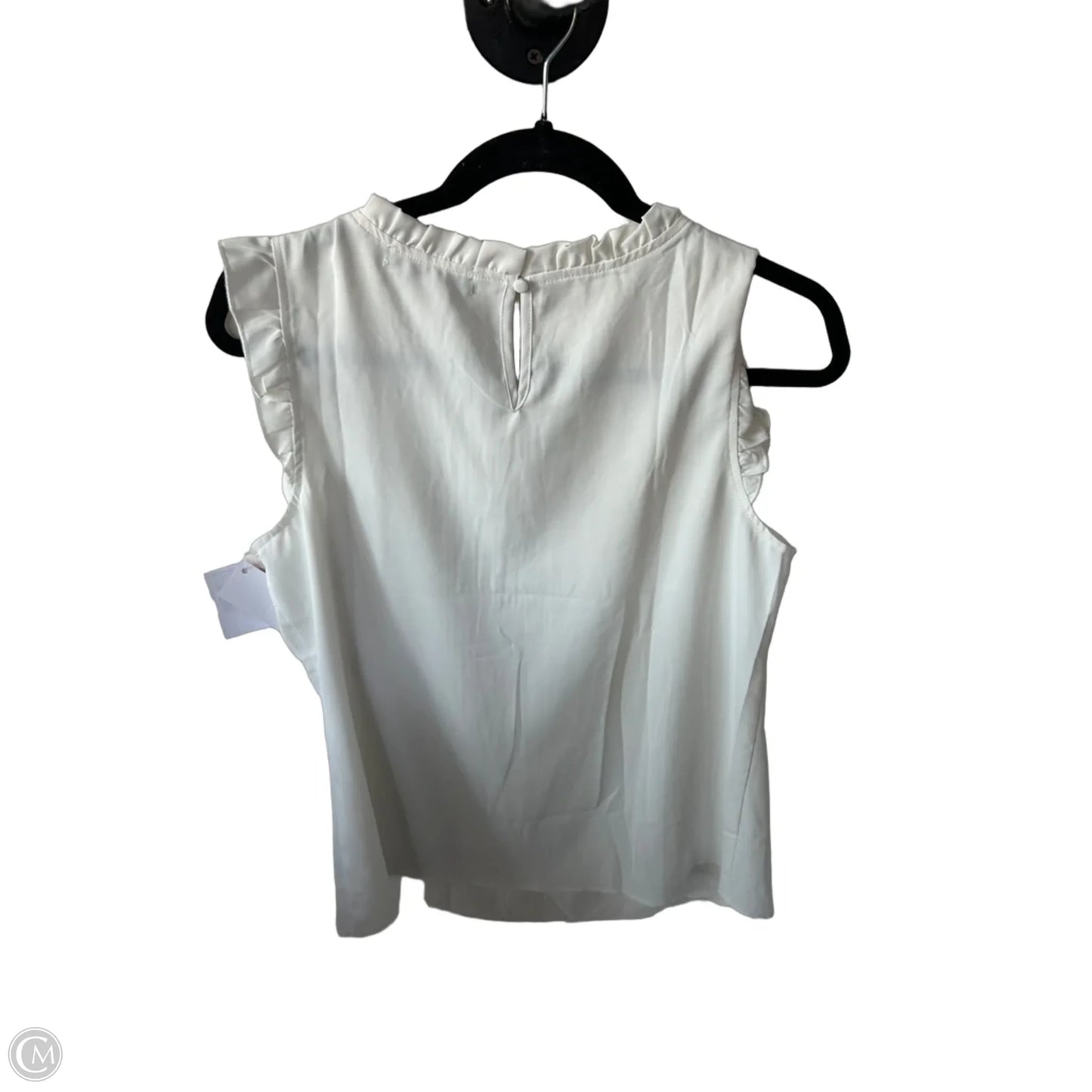 Top Short Sleeve By Allegra K In White, Size: M