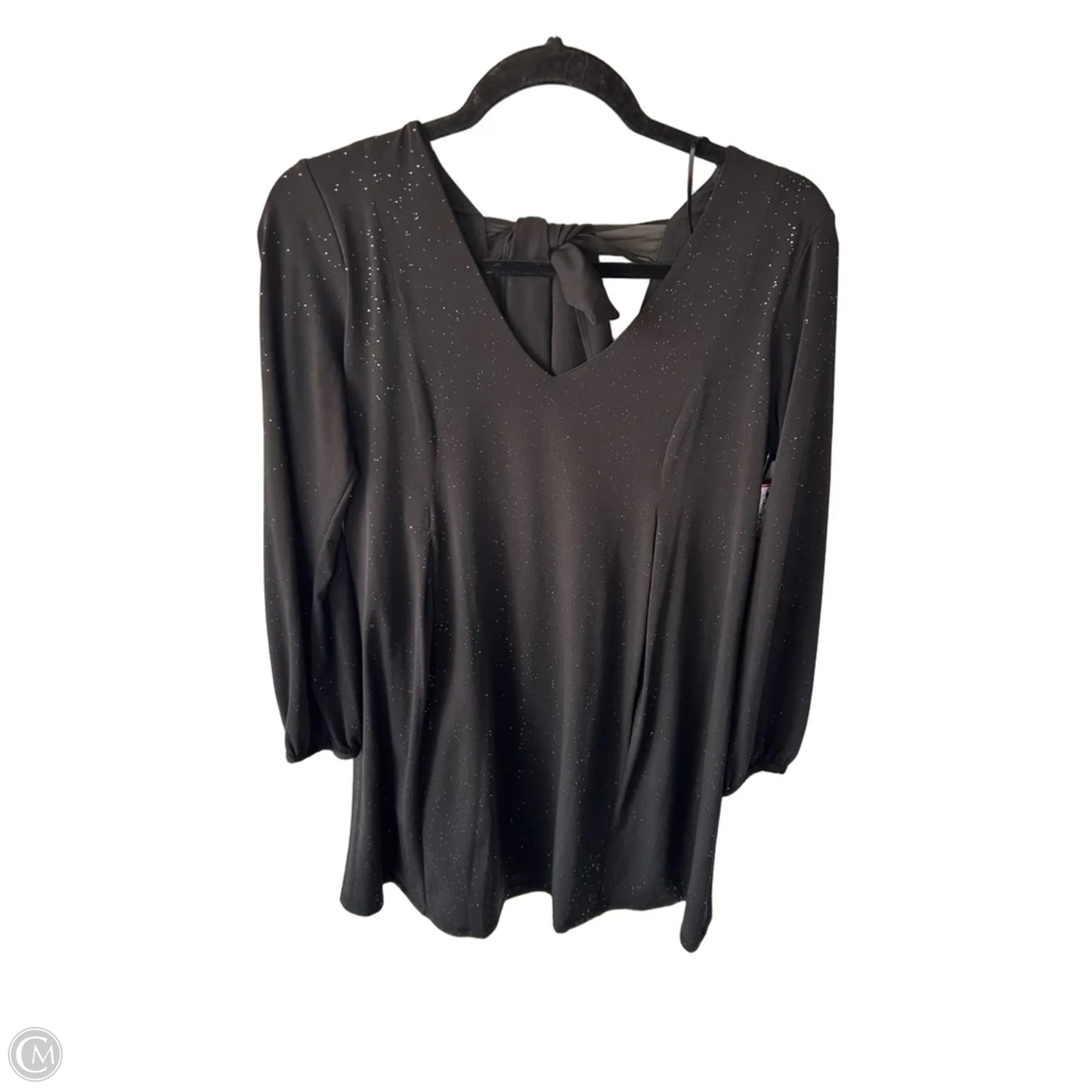 Dress Party Short By Signature By Robbie Bee In Black & Silver, Size: M