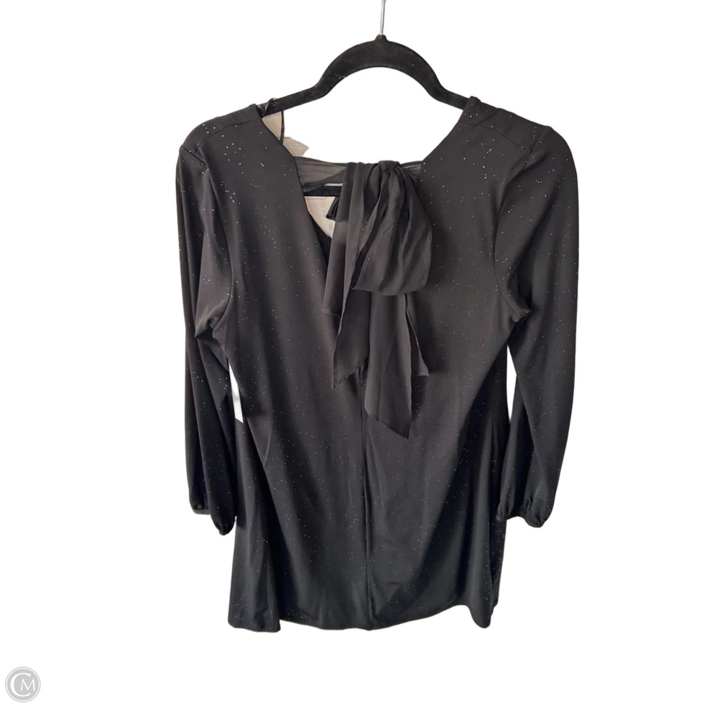 Dress Party Short By Signature By Robbie Bee In Black & Silver, Size: M