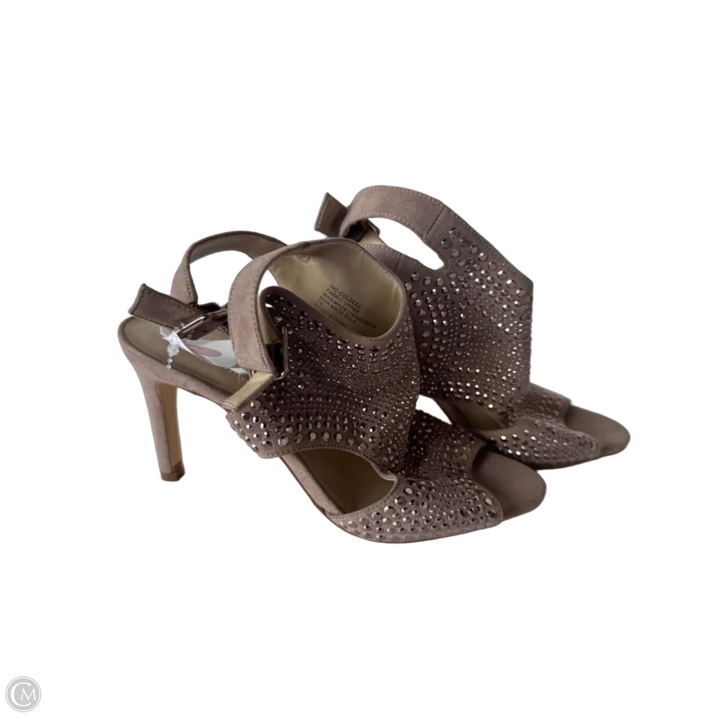 Sandals Heels Stiletto By Inc In Tan, Size: 7