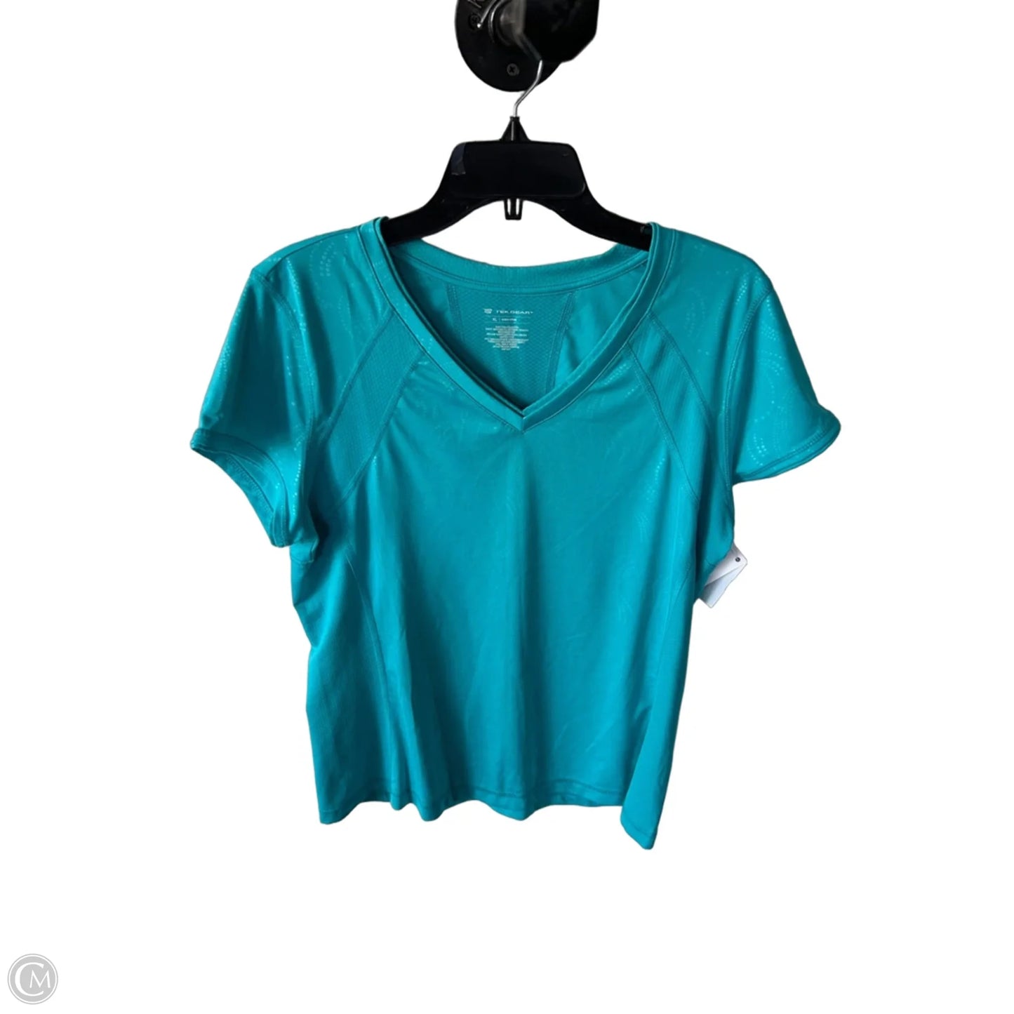 Athletic Top Short Sleeve By Tek Gear In Blue, Size: Xl