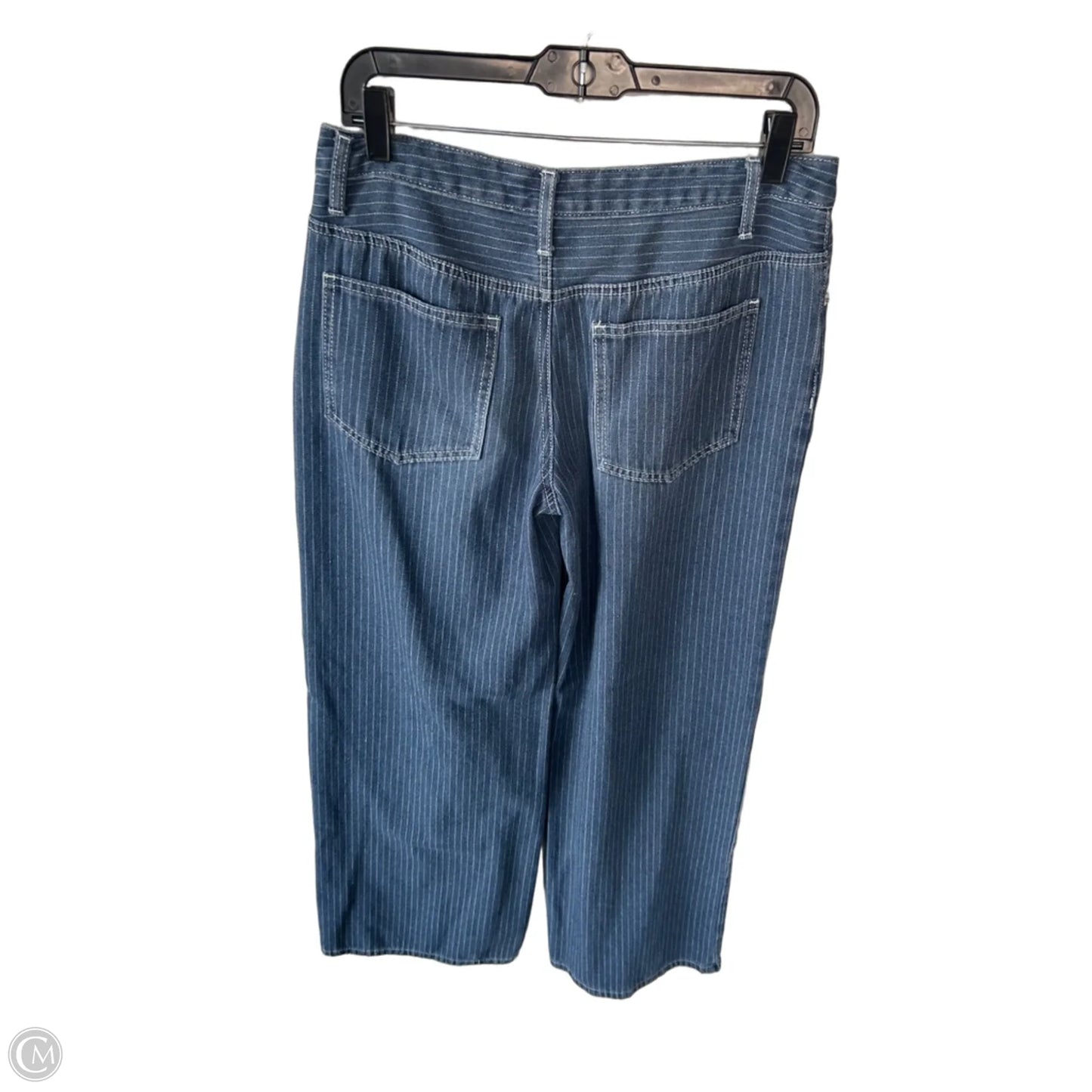 Jeans Wide Leg By Edikted In Blue Denim, Size: M