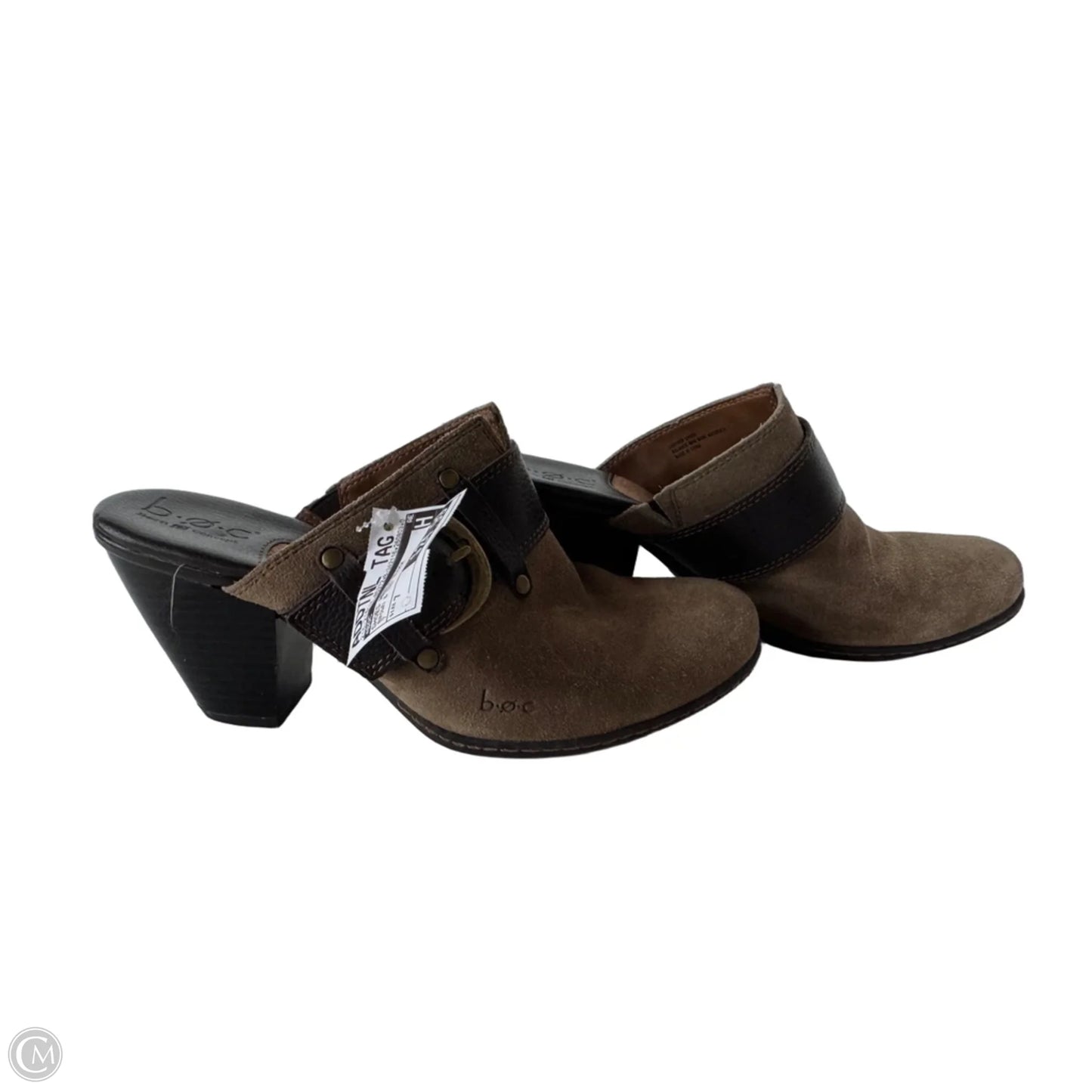 Shoes Heels Block By Boc In Brown & Tan, Size: 7