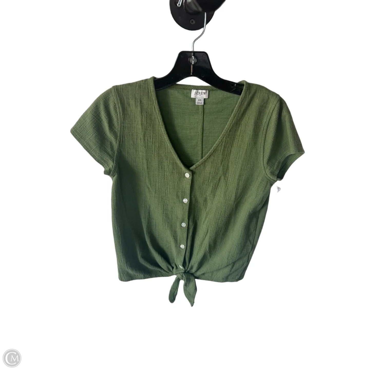 Top Short Sleeve By J. Crew In Green, Size: Xs