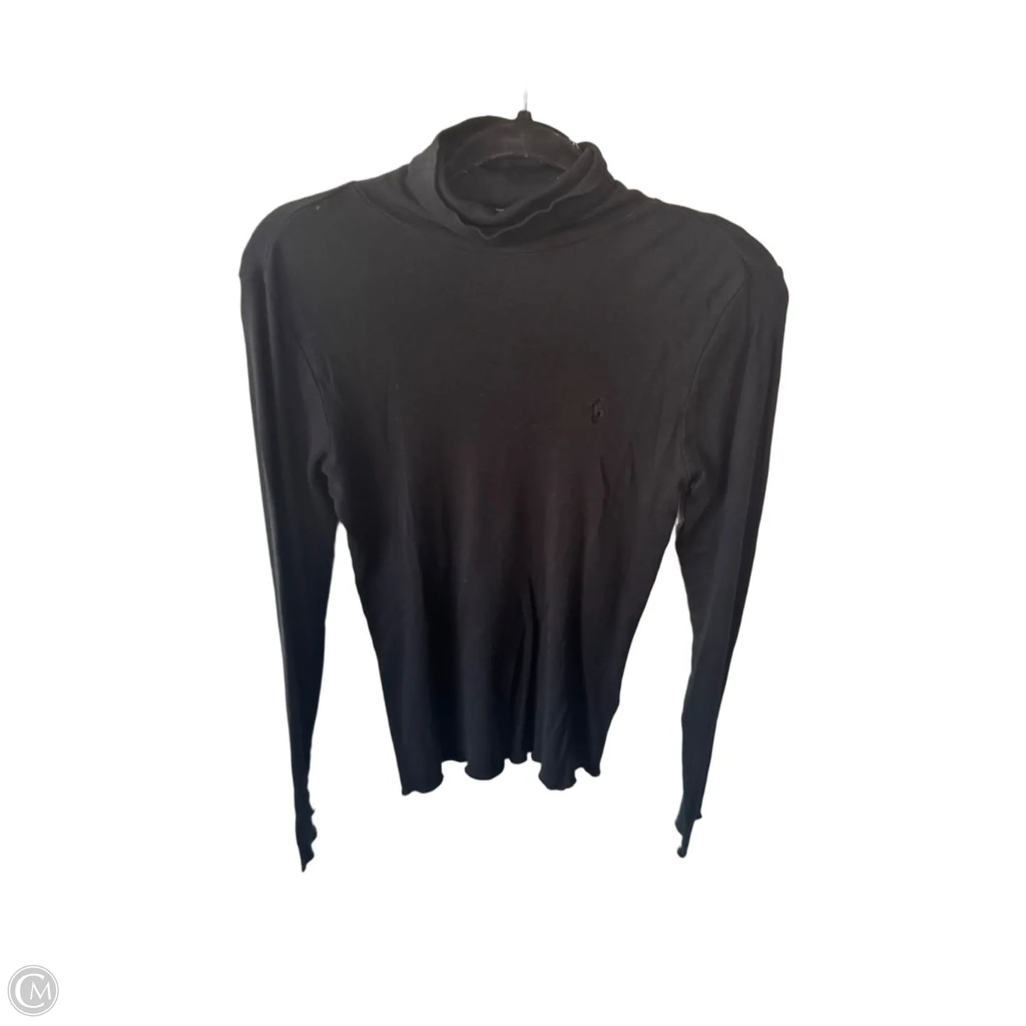 Top Long Sleeve Basic By Ralph Lauren Blue Label In Black, Size: L