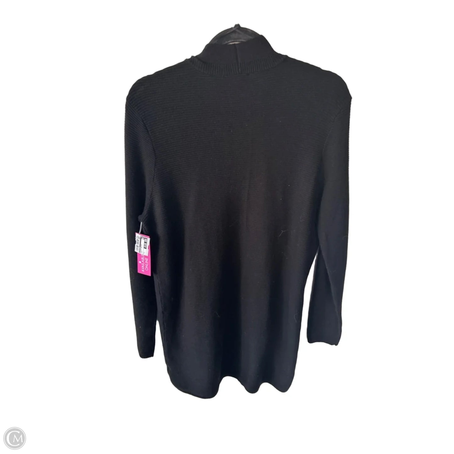 Sweater Cardigan By Evolution In Black, Size: L
