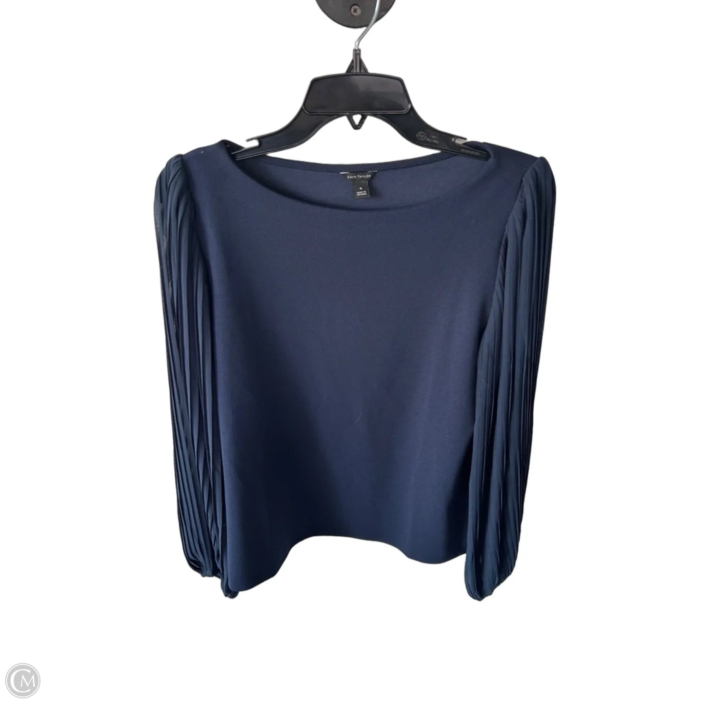 Top Long Sleeve By Ann Taylor In Blue, Size: M