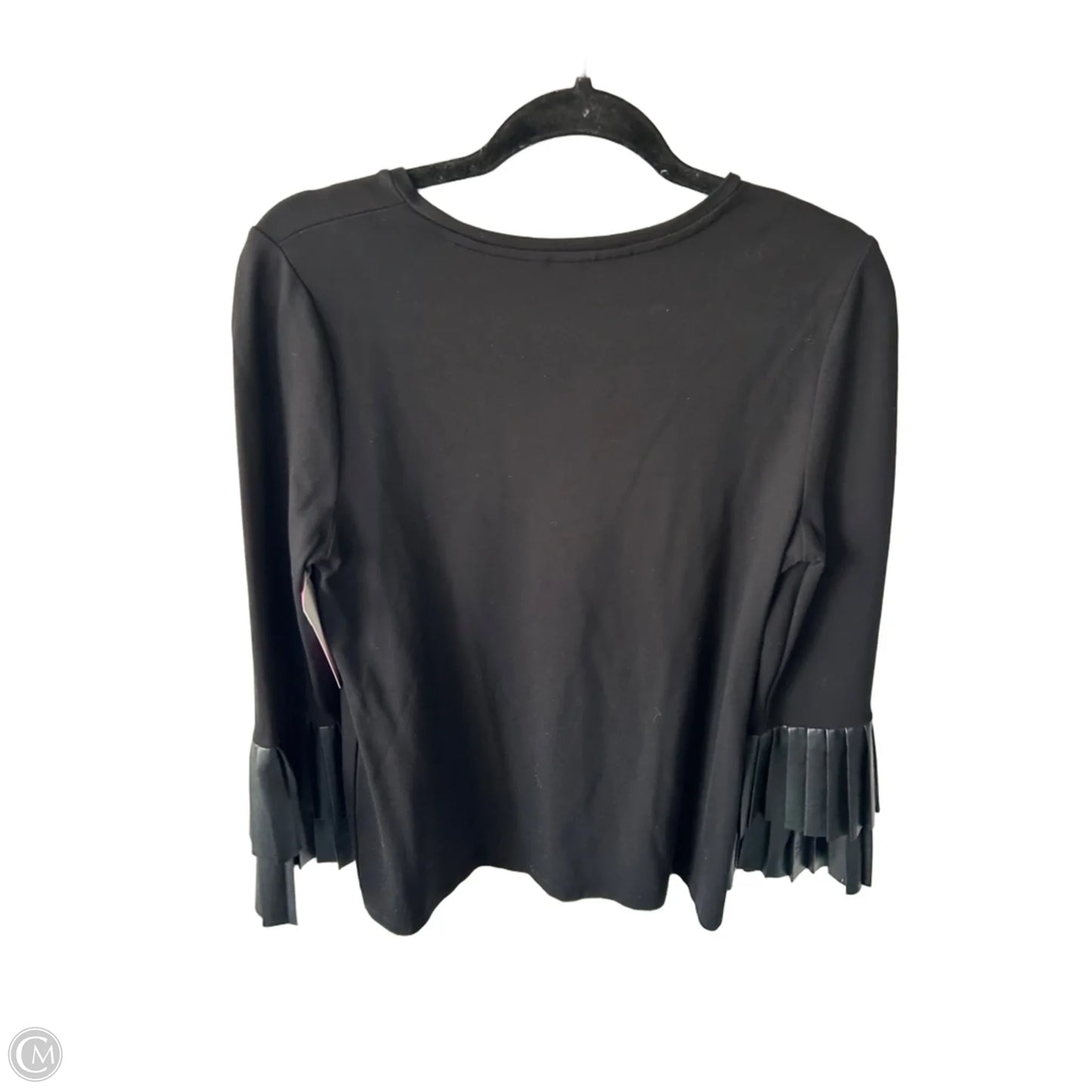 Top Long Sleeve By Chicos In Black, Size: M