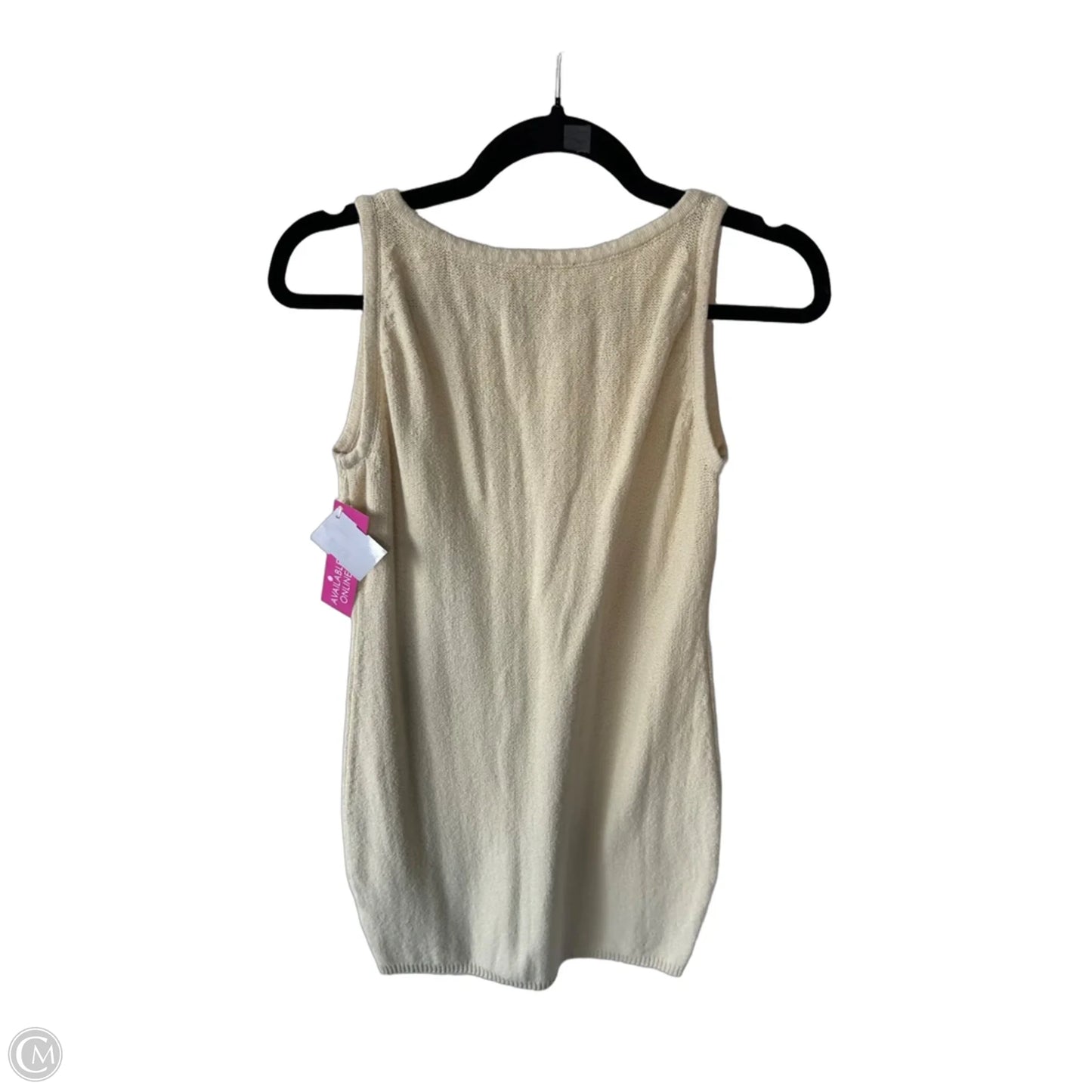 Dress Sweater By Clothes Mentor In Cream, Size: S