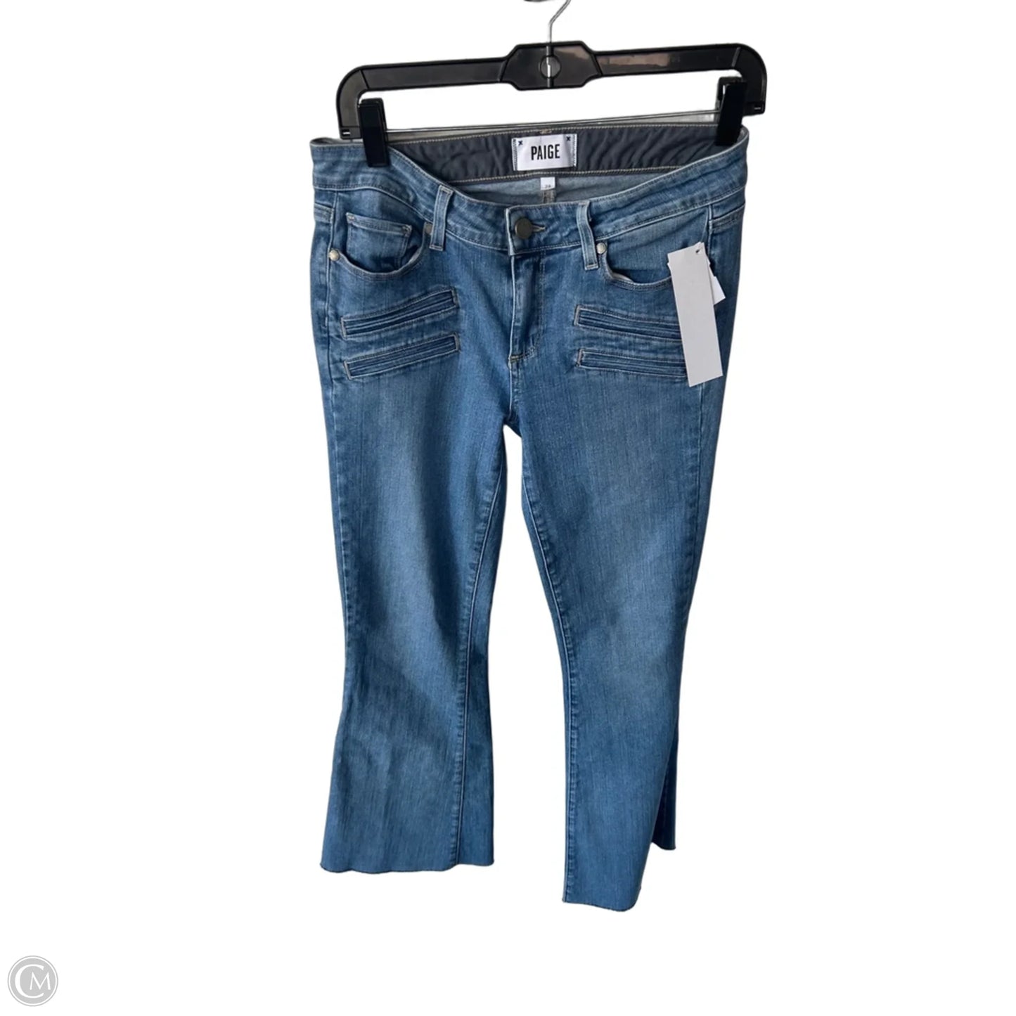 Jeans Flared By Paige In Blue Denim, Size: 6