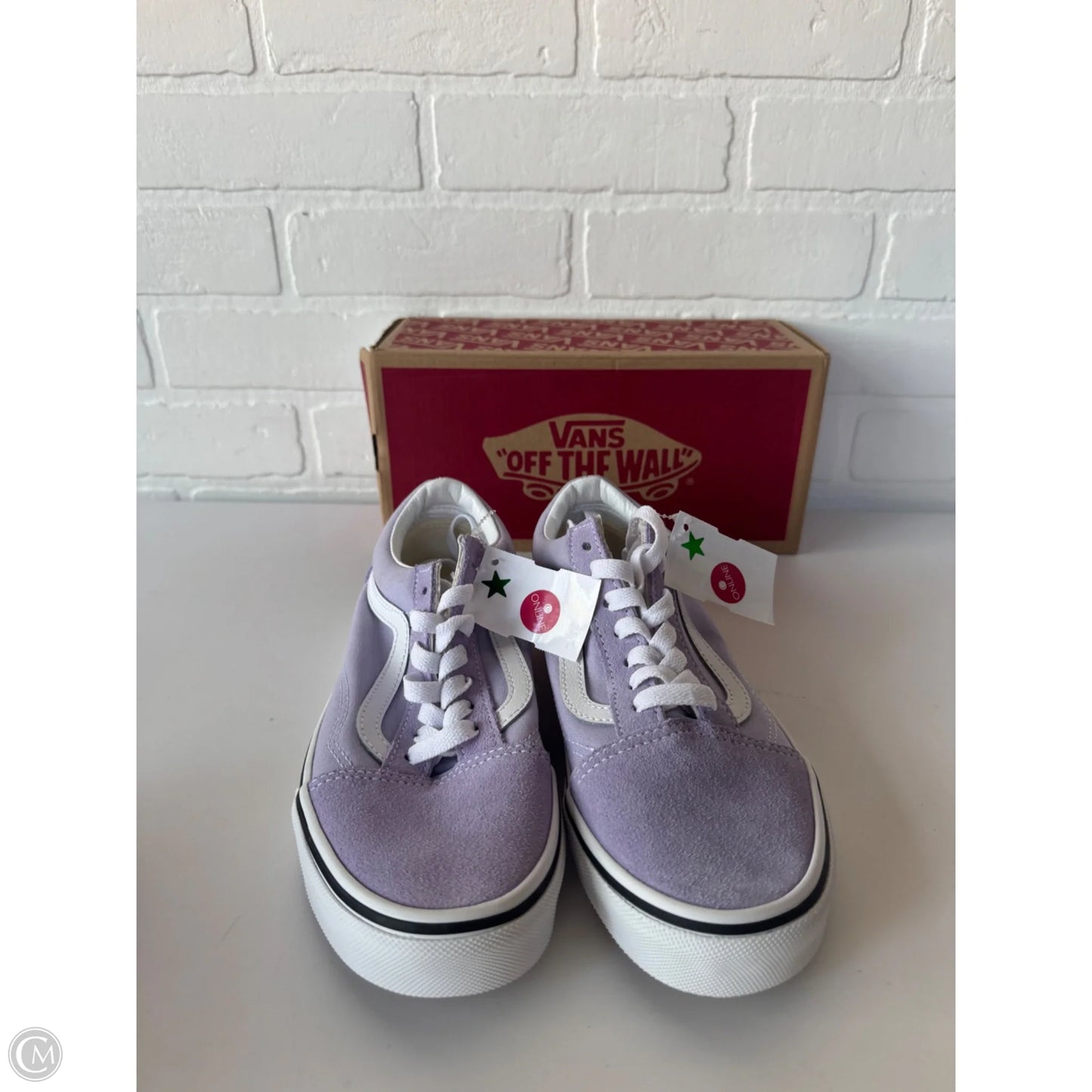 Shoes Sneakers By Vans In Purple & White, Size: 6.5