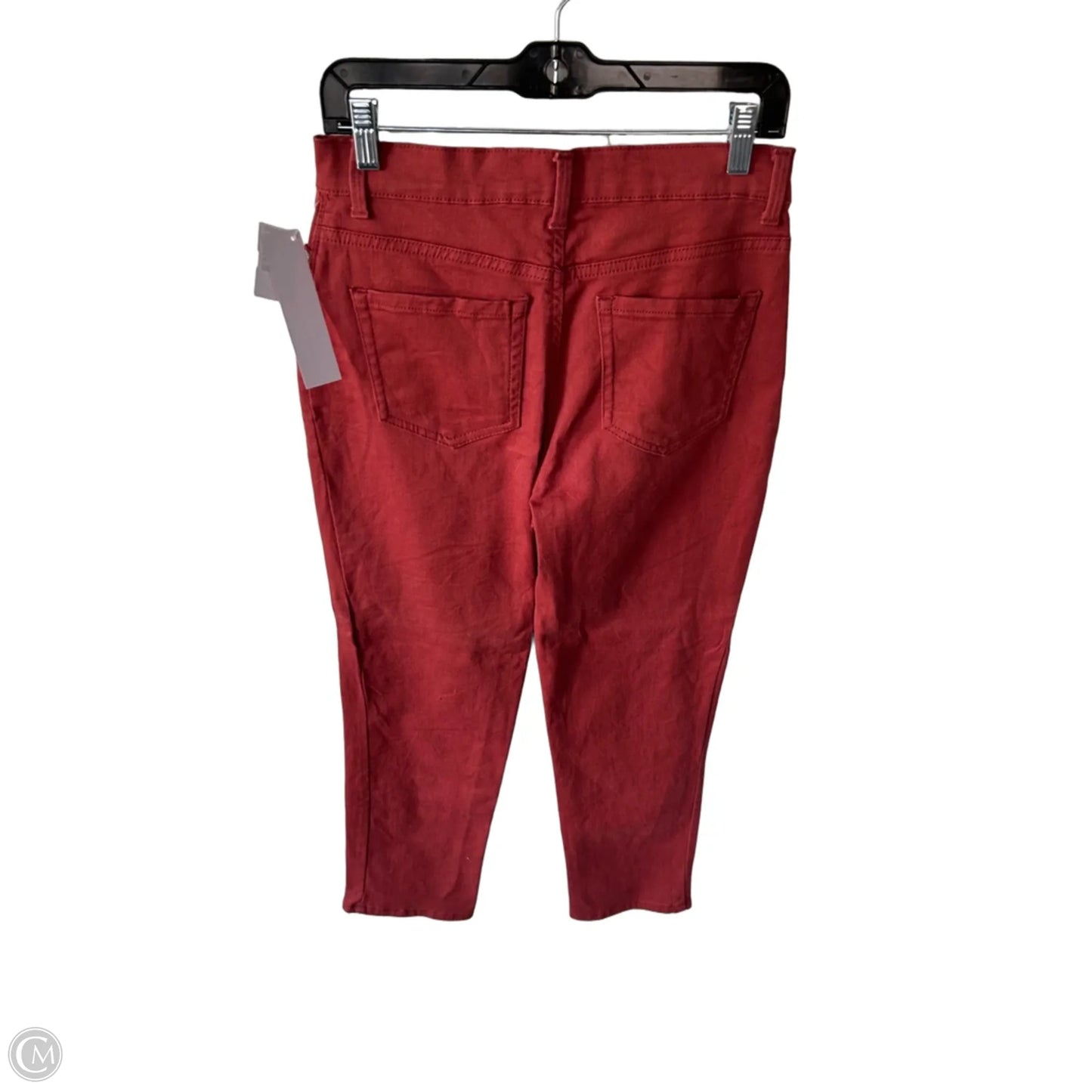 Jeans Straight By Gloria Vanderbilt In Red Denim, Size: 6