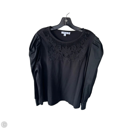 Top Long Sleeve By Chicos In Black, Size: Xl