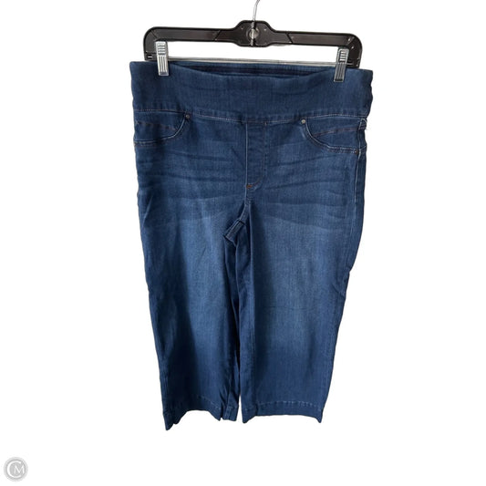 Jeans Wide Leg By Chicos In Blue Denim, Size: 8