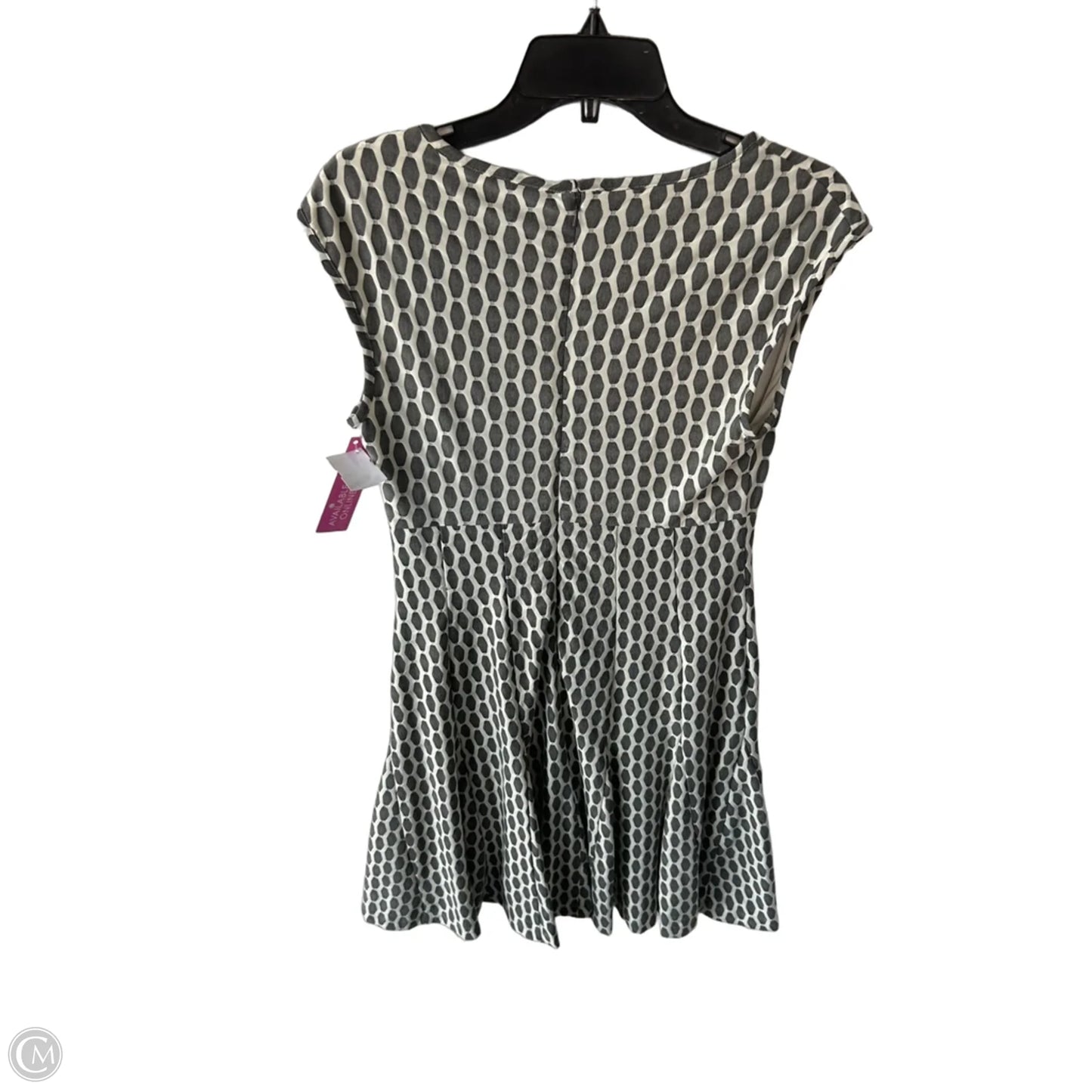 Dress Work By Just Taylor In Grey & White, Size: M