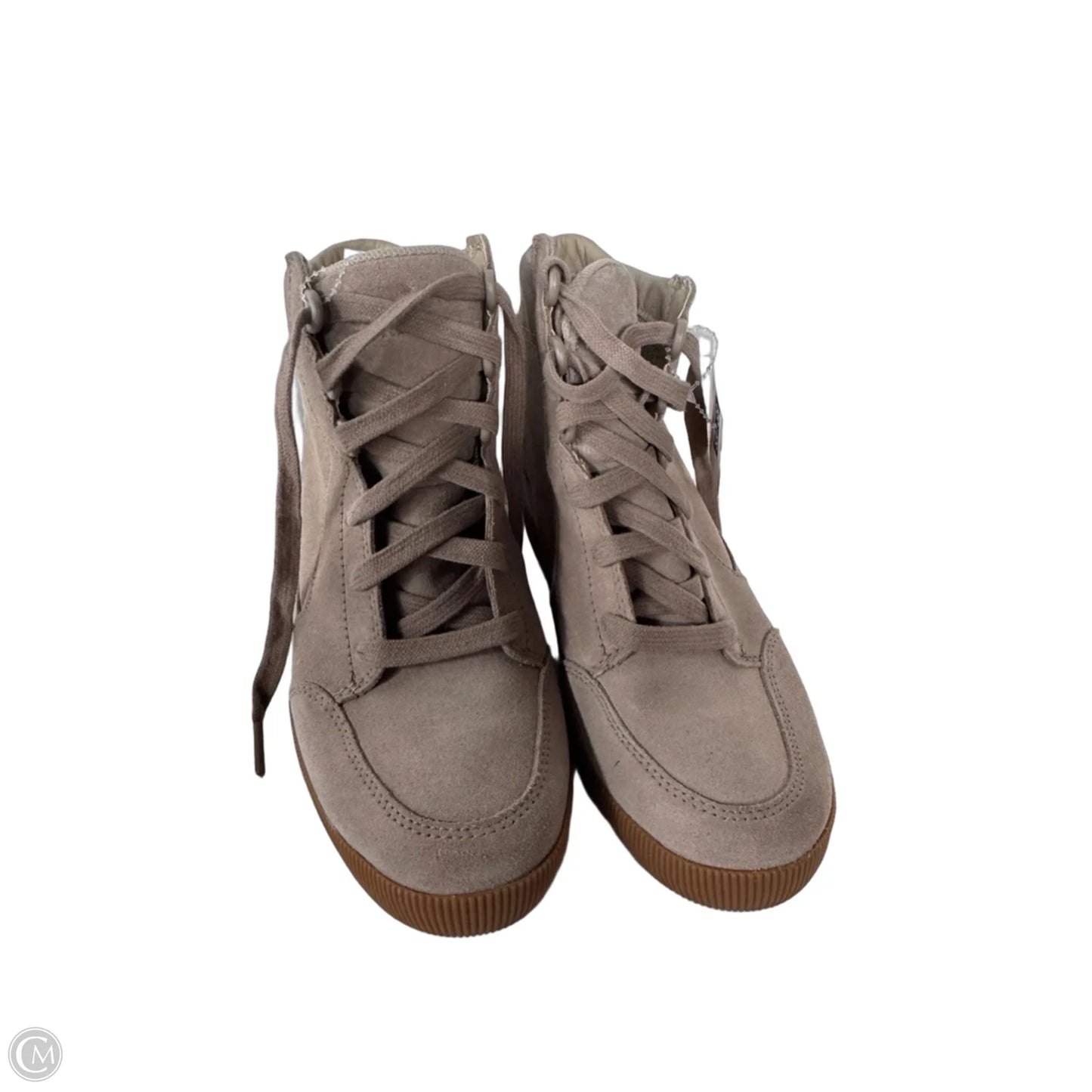 Shoes Heels Wedge By Sorel In Tan, Size: 7.5