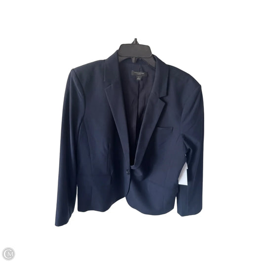 Blazer By Ann Taylor In Navy, Size: Xlp