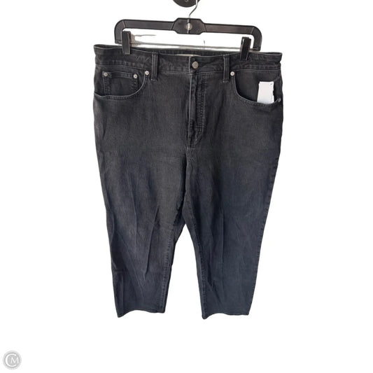 Jeans Straight By Madewell In Black Denim, Size: 14