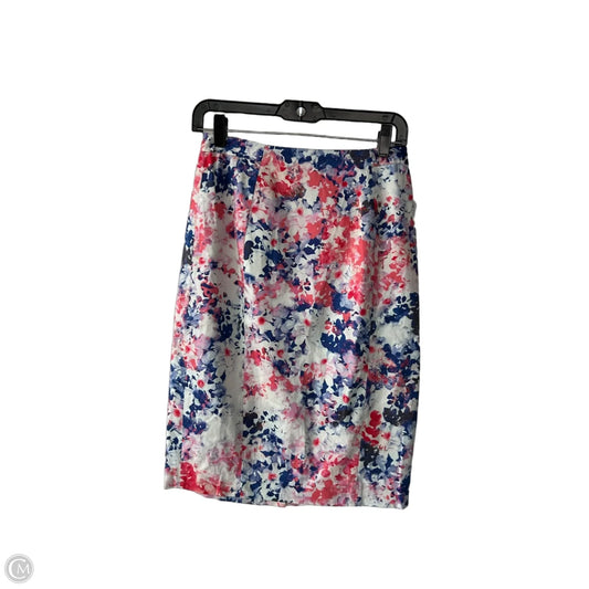 Skirt Midi By Lk Bennett In Pink & Purple, Size: 4