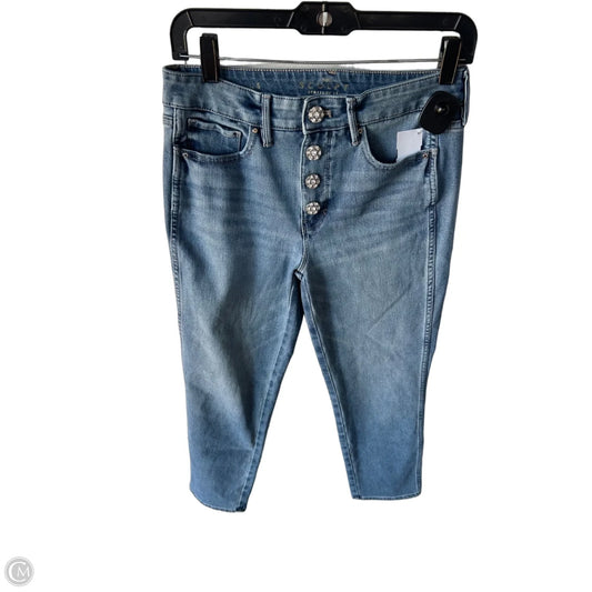Jeans Straight By White House Black Market In Blue Denim, Size: 4