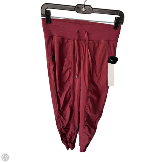 Athletic Pants By Lululemon In Red, Size: 4