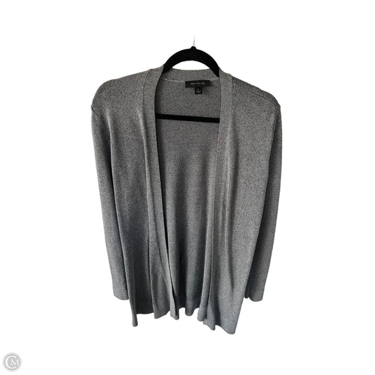 Sweater Cardigan By Ann Taylor In Grey, Size: M