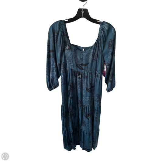 Dress Casual Maxi By Soma In Black & Blue, Size: M
