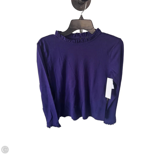 Top Long Sleeve By Ann Taylor In Purple, Size: M