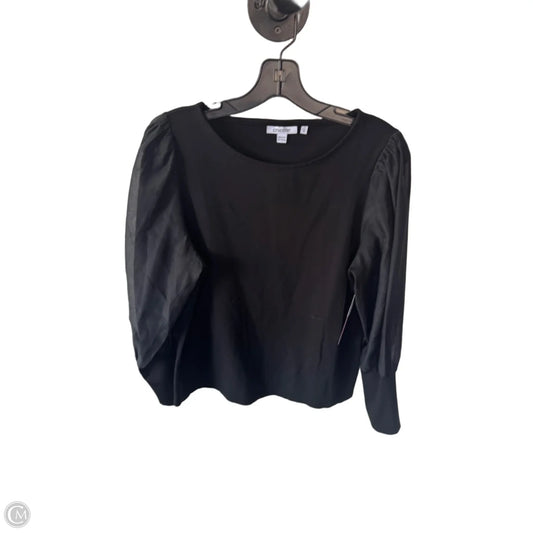 Top Long Sleeve By Chicos In Black, Size: M