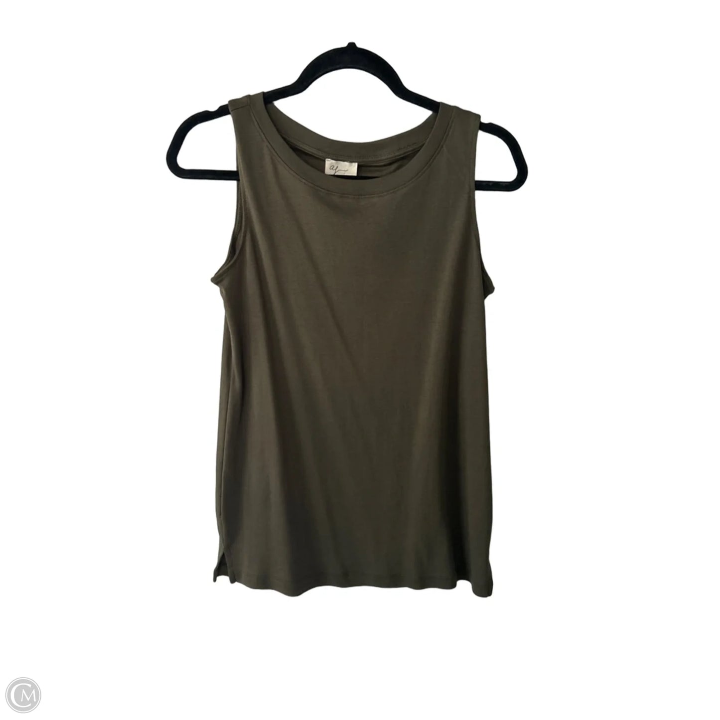 Top Sleeveless Basic By Andrea Jovine In Green, Size: S