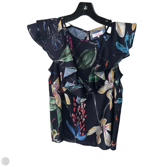 Top Short Sleeve By Parker In Blue & Green, Size: S