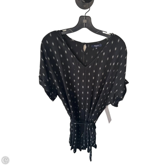 Romper By Madewell In Black & White, Size: L