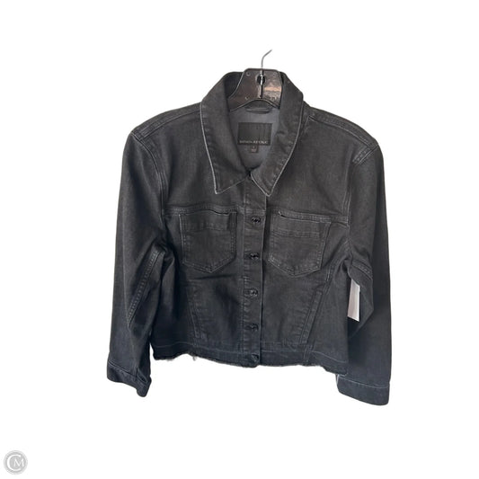 Jacket Denim By Banana Republic In Black Denim, Size: L