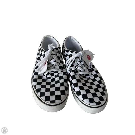 Shoes Sneakers By Vans In Black & White, Size: 10