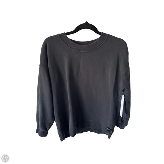 Athletic Sweatshirt Crewneck By Lululemon In Black, Size: M