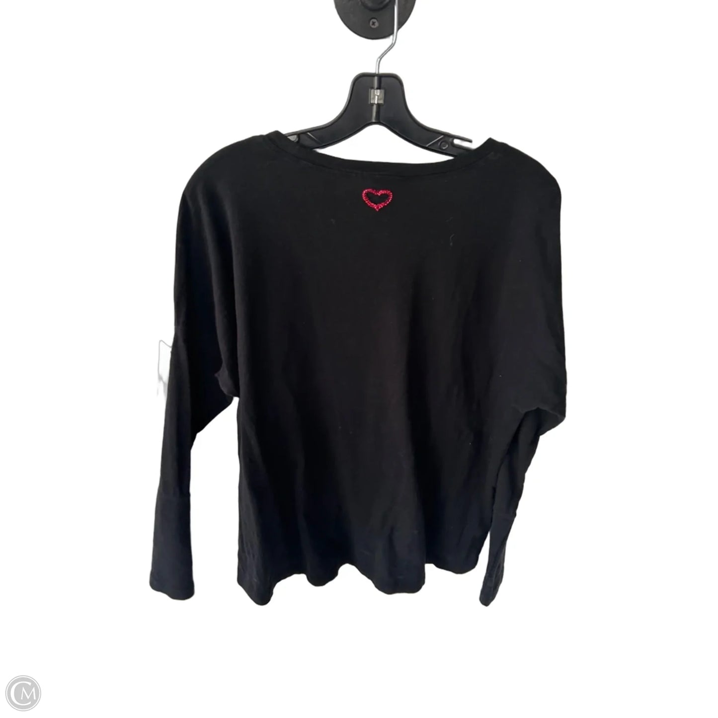 Top Long Sleeve By Cabi In Black & White, Size: S