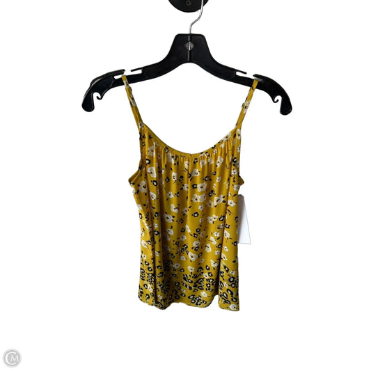 Top Sleeveless By Cabi In Black & Yellow, Size: Xs