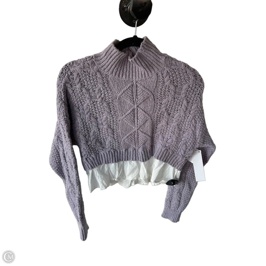 Sweater By Maeve In Purple & White, Size: S