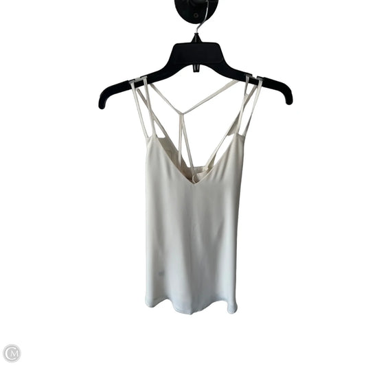 Top Sleeveless By Loft In Cream, Size: Xs