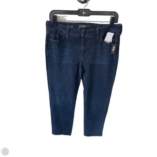 Jeans Straight By Liverpool In Blue Denim, Size: 10