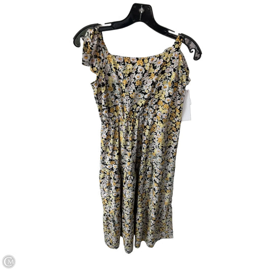 Dress Casual Midi By Social Standard By Sanctuary In Black & Yellow, Size: M