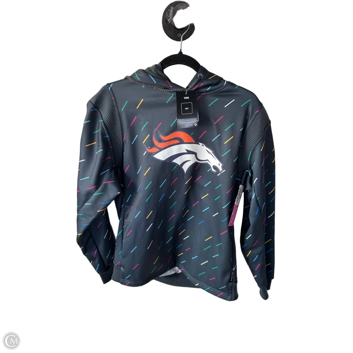Sweatshirt Hoodie By Nfl In Grey, Size: M