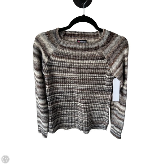 Sweater By Clothes Mentor In Brown & Grey, Size: Xs