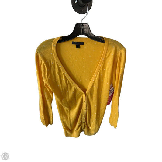 Sweater Cardigan By Banana Republic In Yellow, Size: Xs