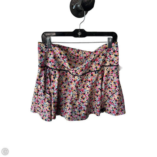 Athletic Skort By Athleta In Blue & Pink, Size: 1x